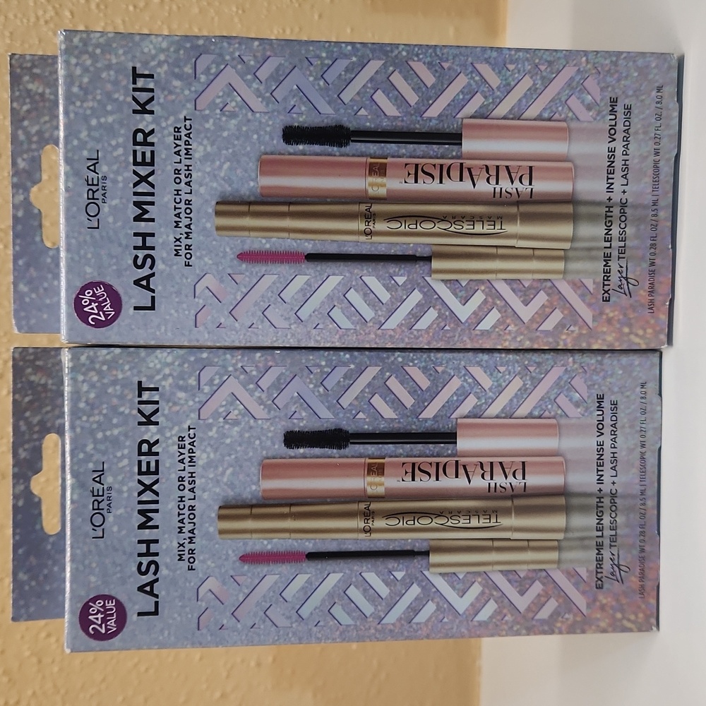 NEW LASH MIXER KIT Máscara telescopic & lash paradaise Lot(2)